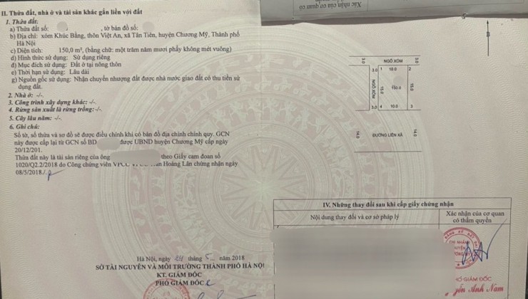 150m - lô góc - 3 mặt tiền - đường liên xã - hơn 2 tỷ

- Chính Chủ gửi em bán lô góc, 3 mặt thoáng
- Bám mặt đường liên xã 10m, sổ đẹp, thực tế dư