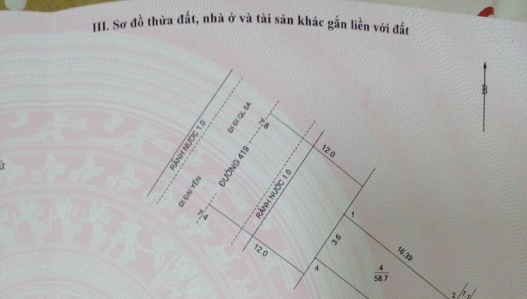 Một lô duy nhất tại thị trấn chúc sơn 
Dt:58.7 m ngã ba chúc sơn kinh doanh bất chấp 
Ô tô qua lại tấp lập kinh doanh đỉnh của chóp