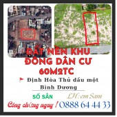 BÁN ĐÁT NÊN 177M2  ĐƯỜNG NHỰA 6.5M THỔ CƯ 60M2 GẦN BV PHƯƠNG CHI KHU ĐÔNG DÂN CƯ SỎ SẲN CÔNG CHỨNG NGAY