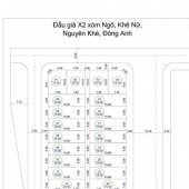 BÁN 2 LÔ ĐẤT ĐẤU GIÁ X2 XÓM NGÕ - NGUYÊN KHÊ - ĐÔNG ANH