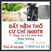 BÁN GẤP ĐẤT NÊN 90M2 TẠI HIỆP AN CHỈ 1199TR THỔ CƯ 60M2 SỔ SẲN CÔNG CHỨNG NGAY