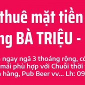 Cho thuê mặt tiền Bà Triệu 10 ngay khu vực sầm uất nhất Tp Huế