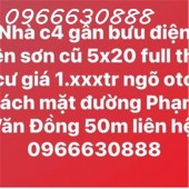 nhà cấp 4 gần bưu điện yên sơn cũ - 100m2 full thổ cư MT 5m