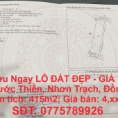 Sở Hữu Ngay LÔ ĐẤT ĐẸP - GIÁ TỐT -  Xã Phước Thiền, Nhơn Trạch, Đồng Nai