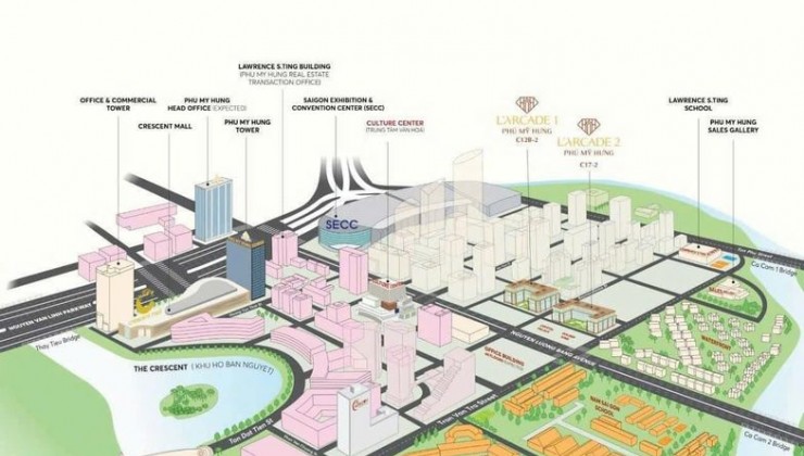 Xem nhà thực tế dự án Phú Mỹ Hưng L'arcade Quận 7