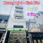 Nhà mới đẹp - 4 tầng - Hương Lộ 2 - Bình Tân - Nhỉnh 6 tỷ