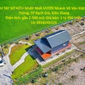 NHANH TAY SỞ HỮU NGAY NHÀ VƯỜN Nhánh Võ Văn Kiệt, P Vĩnh Thông, TP Rạch Giá, Kiên Giang