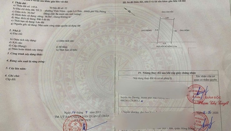 Bán nhà đẹp 3 tầng độc lập Khúc Thừa Dụ - Lê Chân, 3 ngủ, 2wc, GIÁ 2.28 tỉ