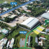 Duy nhất 2 lô (10x25=250m2) mặt tiền QL13 vào 50m, cty sản xuất 10.000m2 trước đất, dân đông như SG